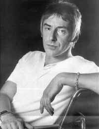 Black & White picture of a reclining Paul Weller